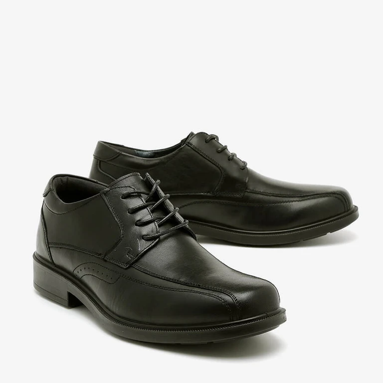 נעלי אלגנט לגברים קומפורט 162569 עור Big Size שחור