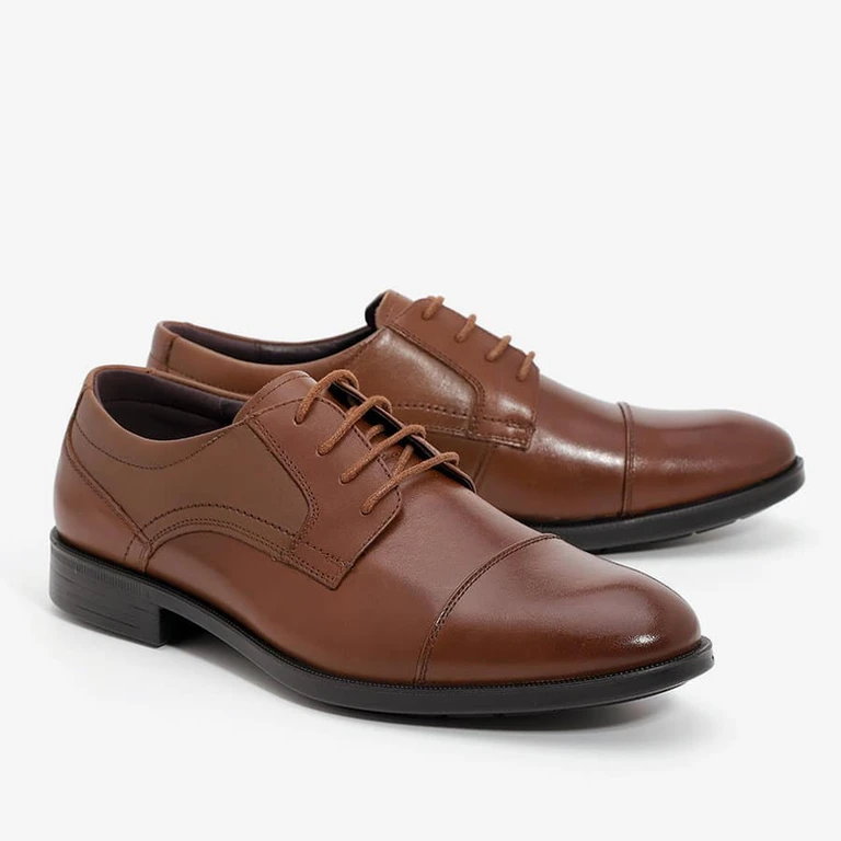 נעלי אלגנט לגברים קומפורט 1822710 מידה גדולה חום