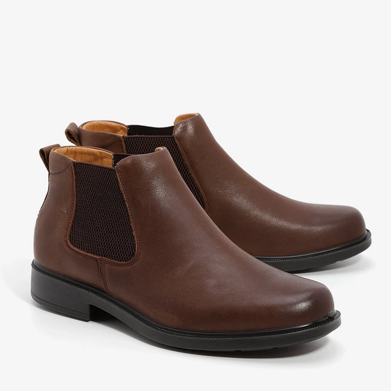 מגף לגבר עור M162561 Big Size חום