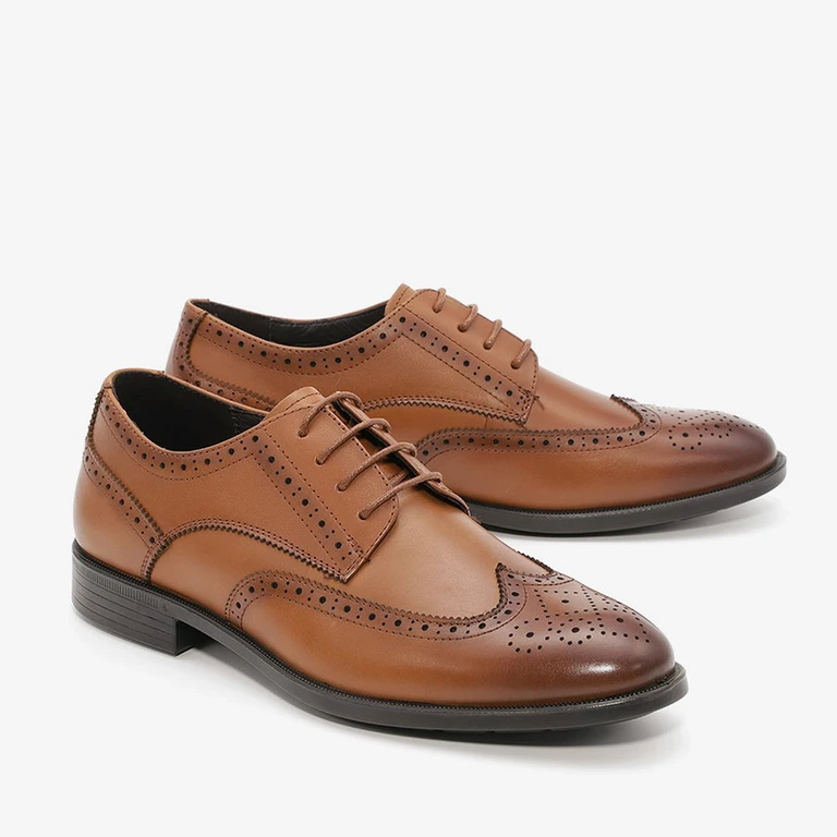 נעלי אלגנט לגברים קומפורט 182276 טבק