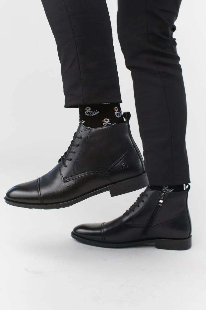 מגף לגבר עור M182271 קומפורט שחור