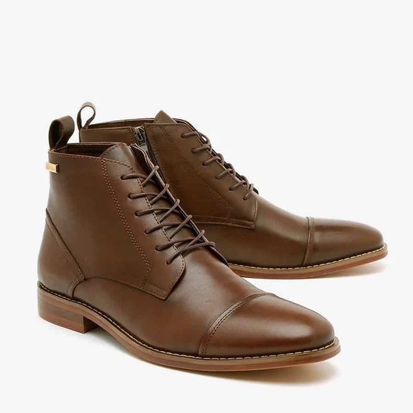 מגף לגבר עור SY18 Big Size חום