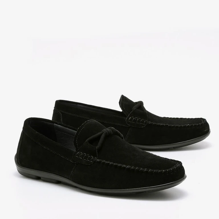 נעלי מוקסין לגברים 185653S שחור