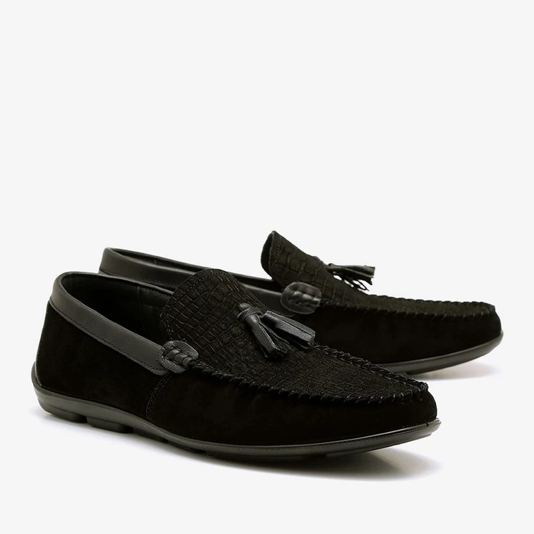 נעלי מוקסין לגברים 1856520s שחור