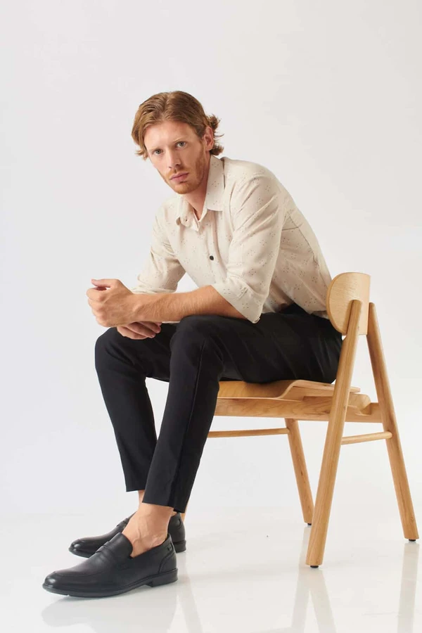 נעלי אלגנט לגברים קומפורט מידות גדולות 1822712 שחור