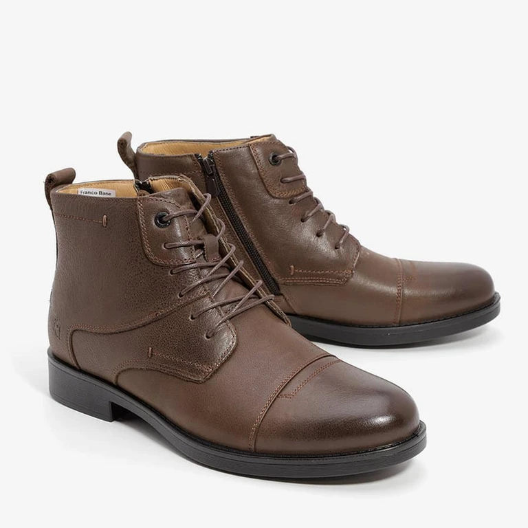 מגף לגבר עור מידה גדולה M20206 חום