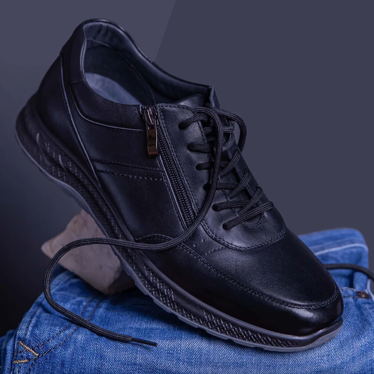 סניקרס לגברים ספורט אלגנט 9801 שחור