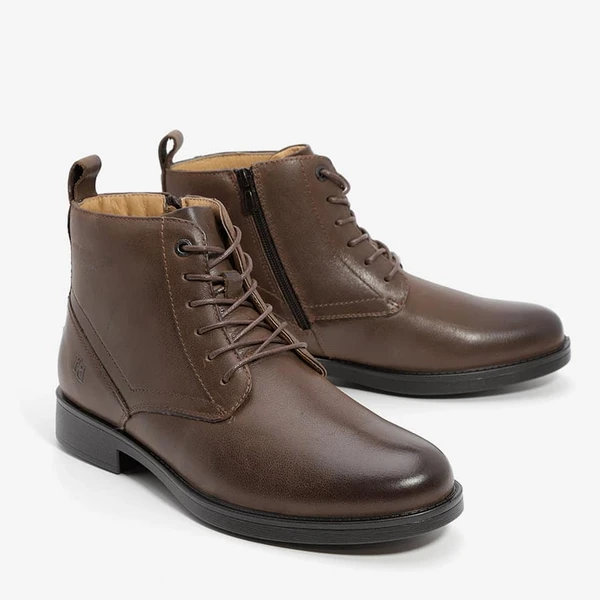 מגף לגבר עור מידה גדולה M20205 חום