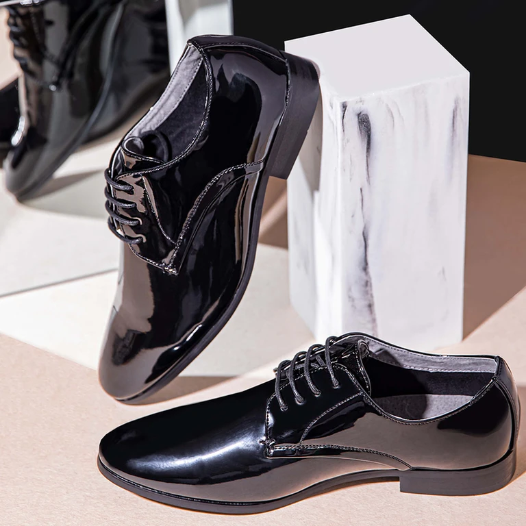 נעלי אלגנט לגברים נעלי חתן 4167515-1B אלגנט שחור