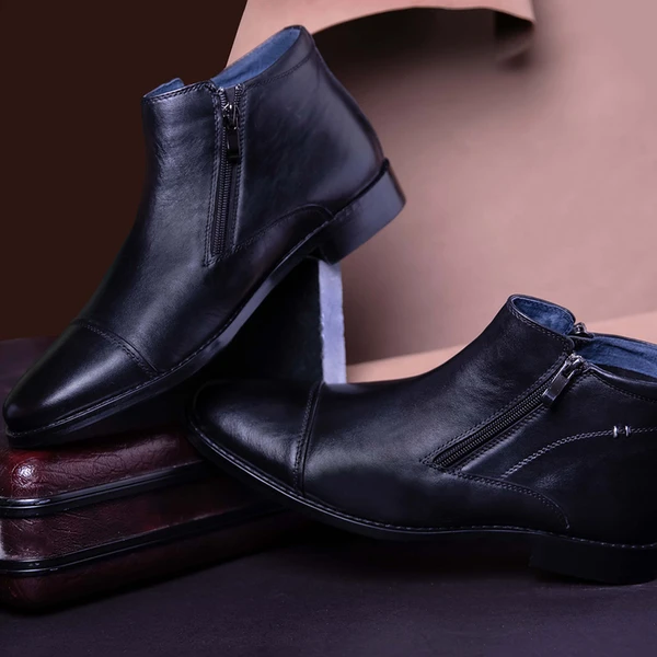 מגף לגבר עור SY19 שחור