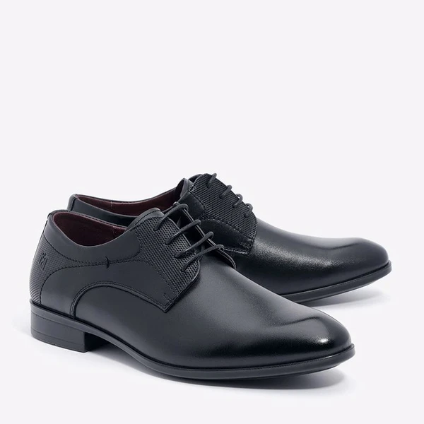 נעלי אלגנט לגברים מידה גדולה 19223 שחור