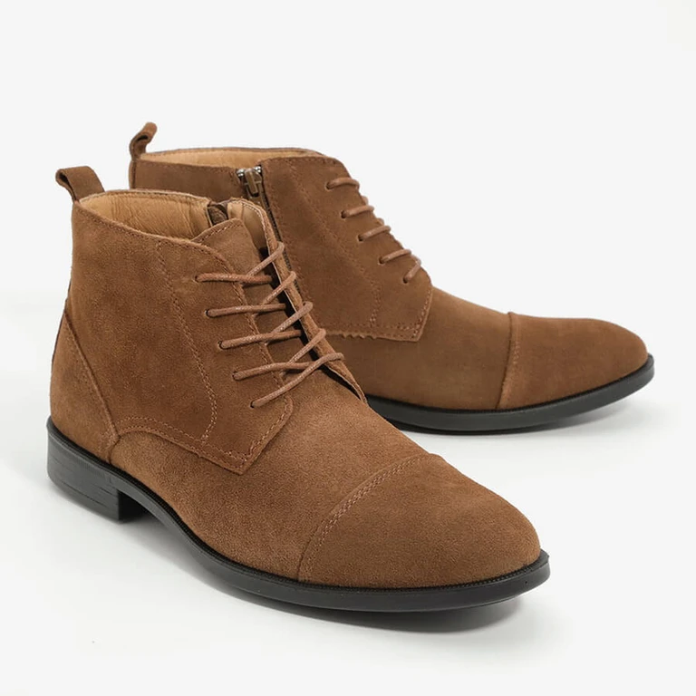 מגף לגבר זמש מידה גדולה M182271S חום