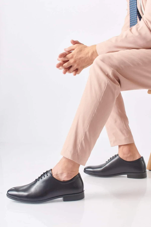 נעלי אלגנט לגברים עור 192212 שחור