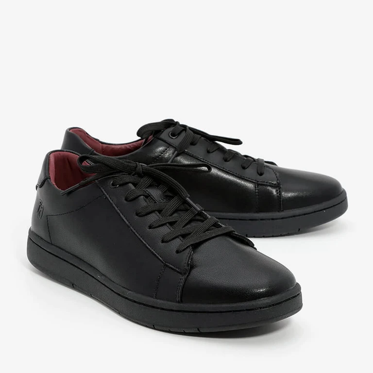 סניקרס לגברים קומפורט חלק 6803 שחור