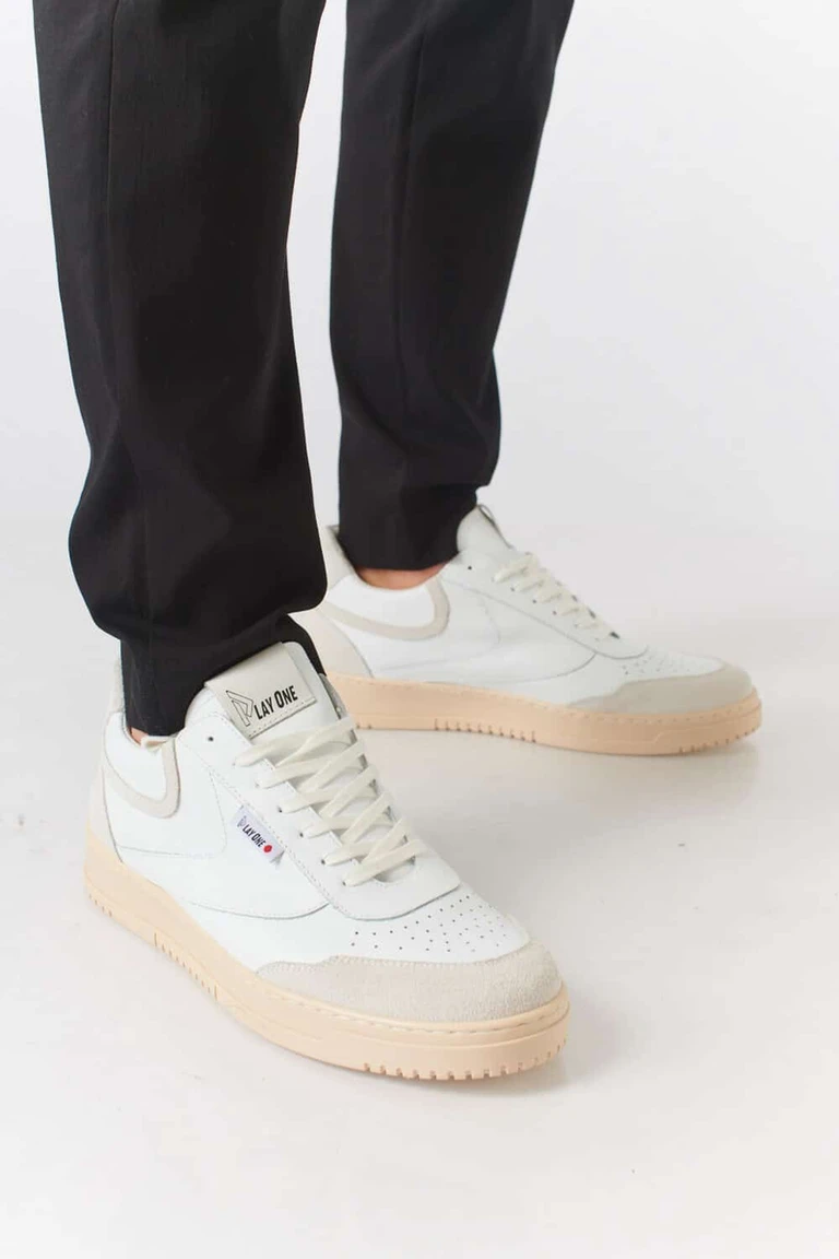 סניקרס לגברים MALAGA פס אפור