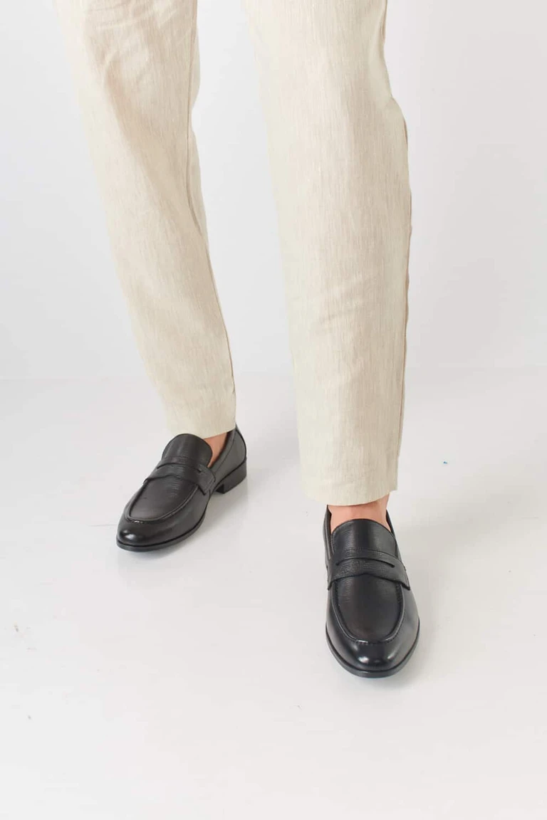 נעלי אלגנט לגברים סירה 192225 שחור