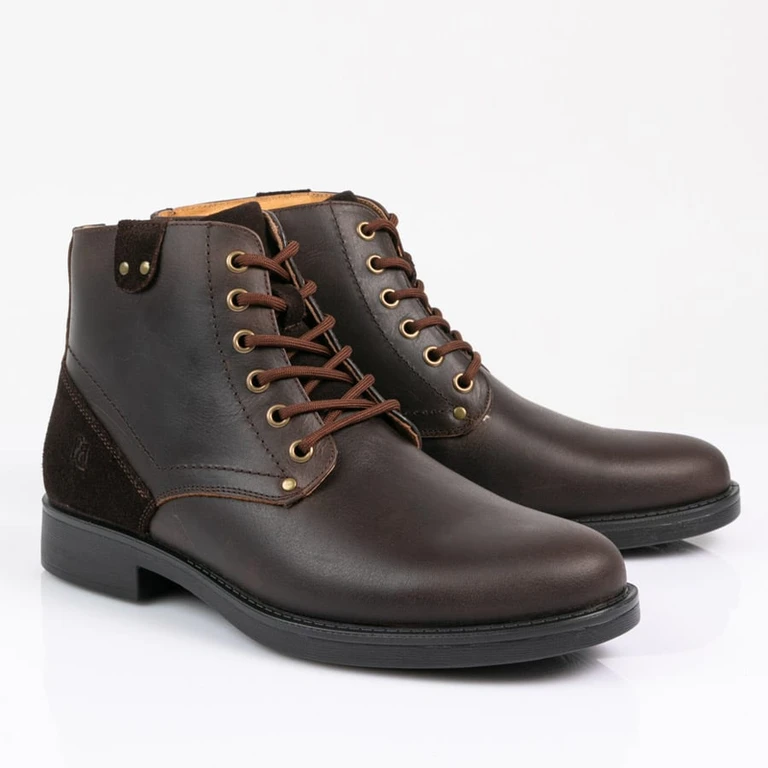 מגף עור לגבר