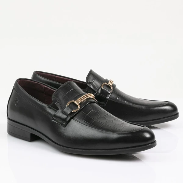 נעלי אלגנט לנוער נעלי סירה קרוקו מידות קטנות 1912543B שחור