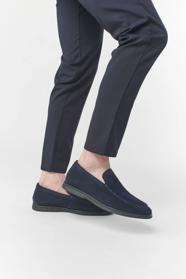 נעלי מוקסין מידה גדולה 1115 כחול