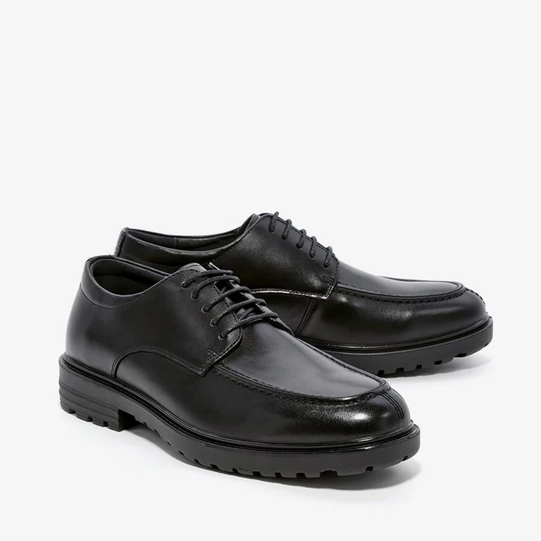 נעלי מוקסין סוליית טרקטור 232309 שחור