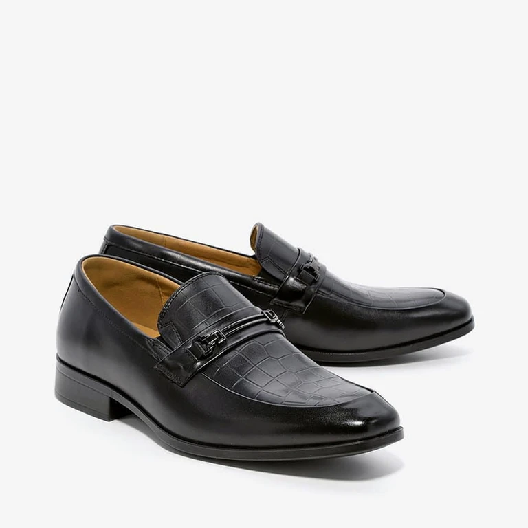 נעלי אלגנט לגברים סירה 191905 גולד שחור