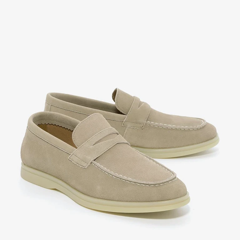 נעלי מוקסין מידה גדולה 1112 בז'