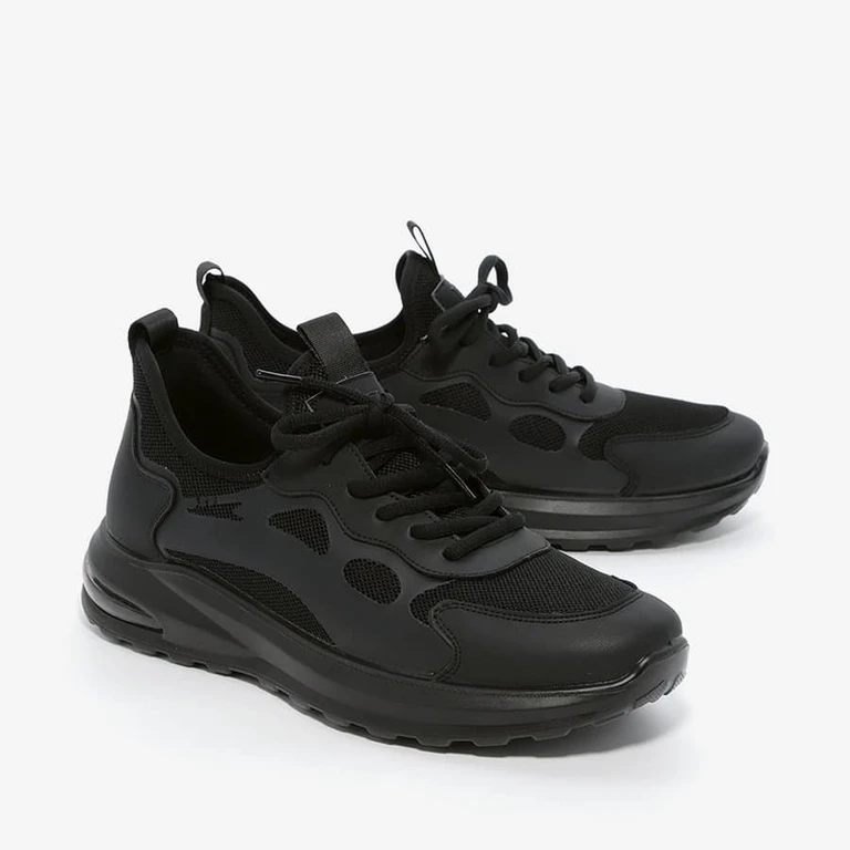 נעלי ספורט לגברים שרוך עם כרית אויר 237806 שחור