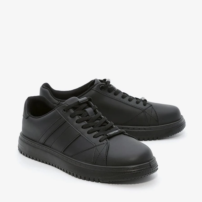 סניקרס אייר מט תפרים בצד ילדים 33503C שחור