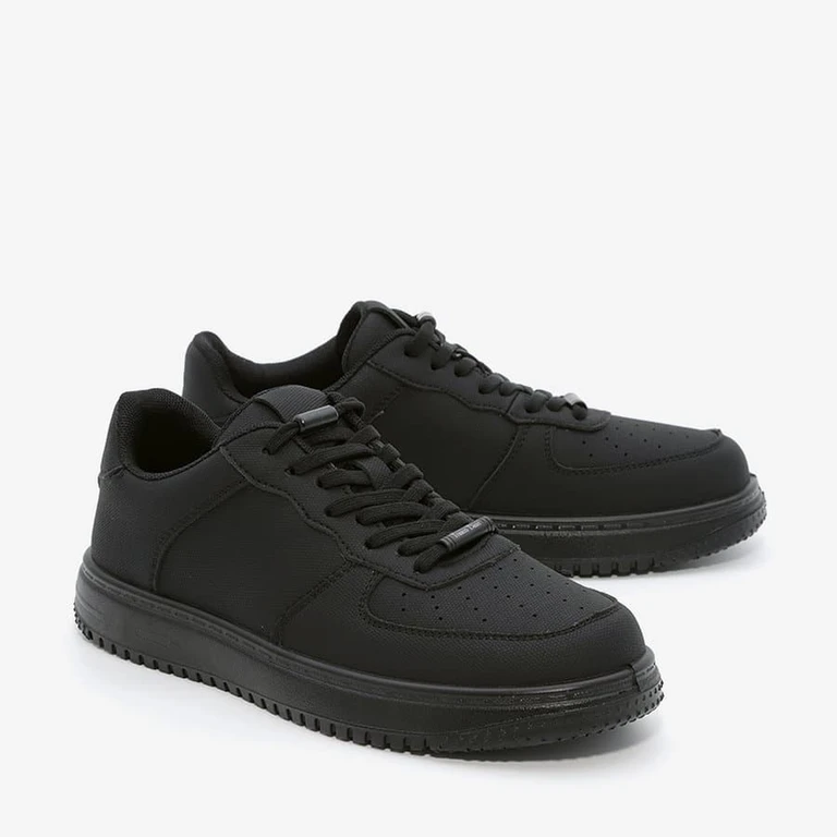 סניקרס בד ילדים 35504C שחור