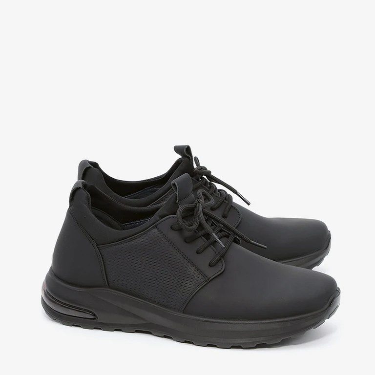 נעלי ספורט לגברים כרית אוויר ספורטיבי הדפס 237814 שחור