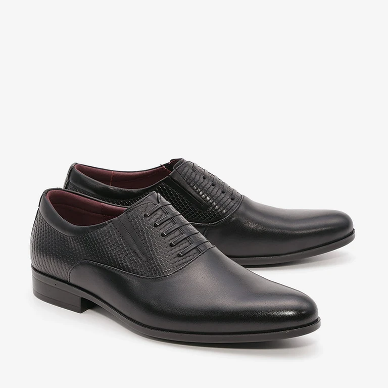 נעלי אלגנט לגברים דמוי שרוך 1912554 שחור