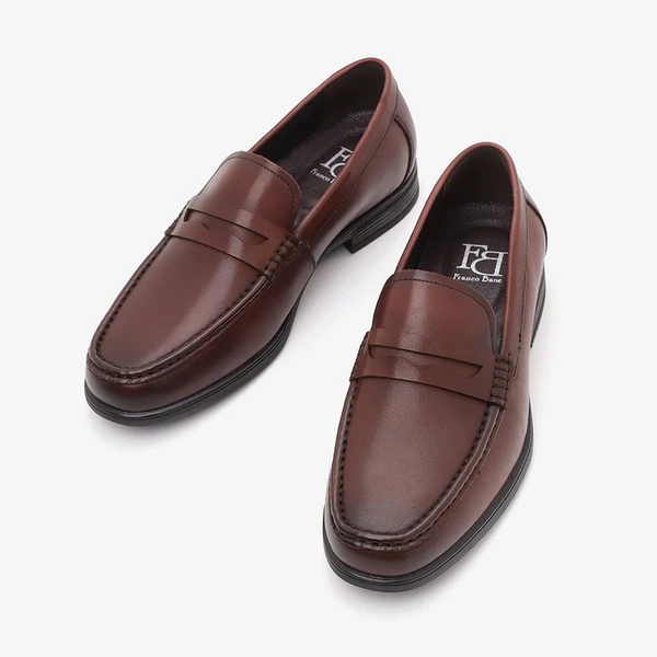 נעלי מוקסין חום לגברים