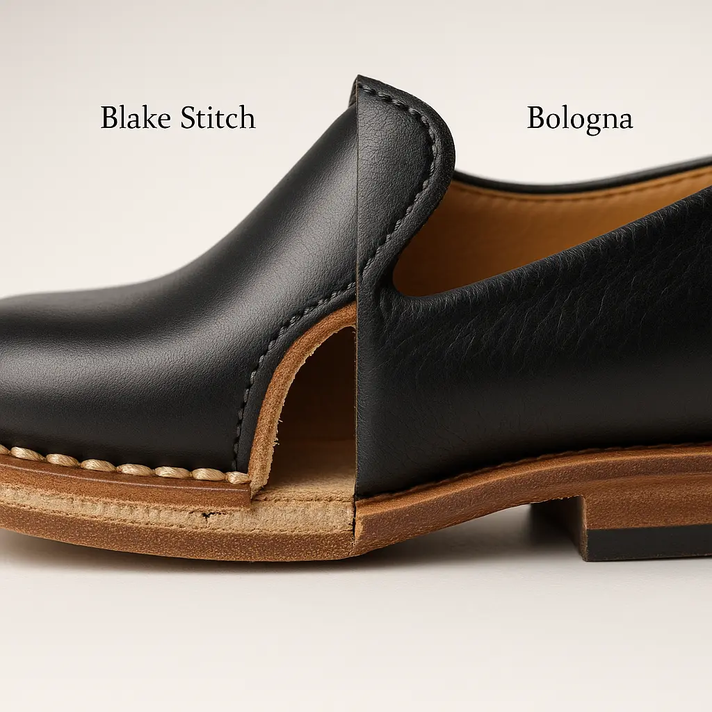 טכניקות ייצור נעליים: Blake Stitch, Bologna Construction ומה זה אומר לכם על נוחות ועמידות?